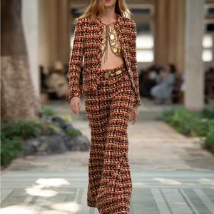 CHANEL 2023 Tweed Flare Pants